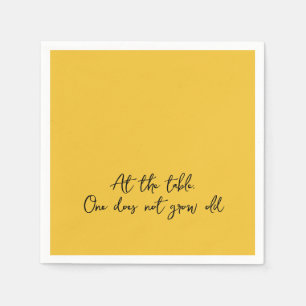 Servilleta De Papel Cita divertida en la mesa, una no envejece