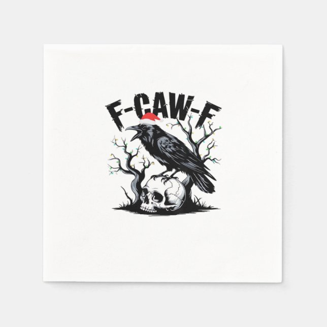 Servilleta De Papel Cita divertida esencial F-Caw-F (Anverso)