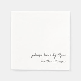 Servilleta De Papel Cita divertida Personalizado de humor de pareja de