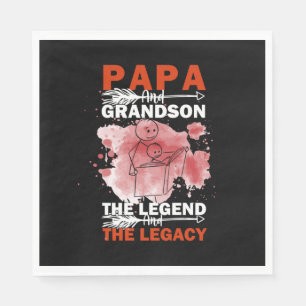 Servilleta De Papel Citas de abuelo Papá y nieto