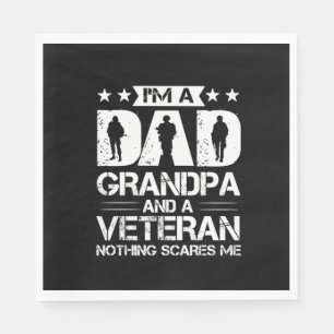 Servilleta De Papel Citas de abuelo   Soy Papá Y Veterano