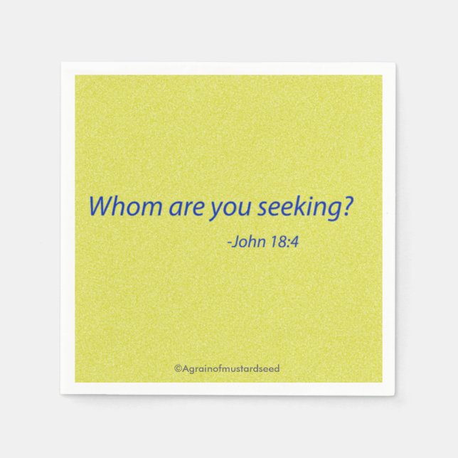 Servilleta De Papel Citas religiosas (Anverso)