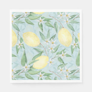 Servilleta De Papel Cítrico amarillo limón fresco