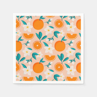 Servilleta De Papel Cítrico naranja