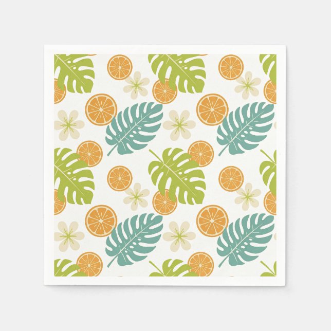 Servilleta De Papel Cítrico Tropical (Anverso)