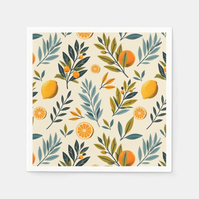 Servilleta De Papel Citrus Garden (Anverso)