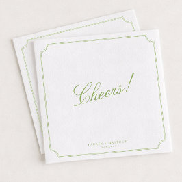 Servilleta De Papel Citrus Green Wedding Napkins Cheers