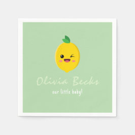 Servilleta De Papel Citrus Lemon Baby Shower