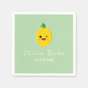 Servilleta De Papel Citrus Lemon Baby Shower