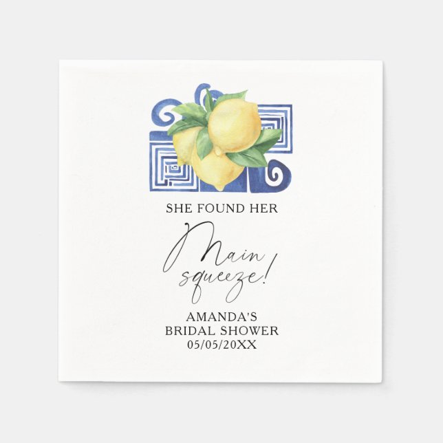 Servilleta De Papel Citrus Lemon - Encontró su aprieto principal (Anverso)