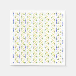 Servilleta De Papel Citrus limón azul y amarillo Amalfi Mediterráneo