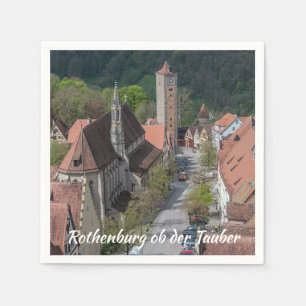 Servilleta De Papel Ciudad antigua de Rothenburg ob der tauber