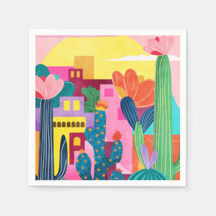 Servilleta De Papel Ciudad de Cactus