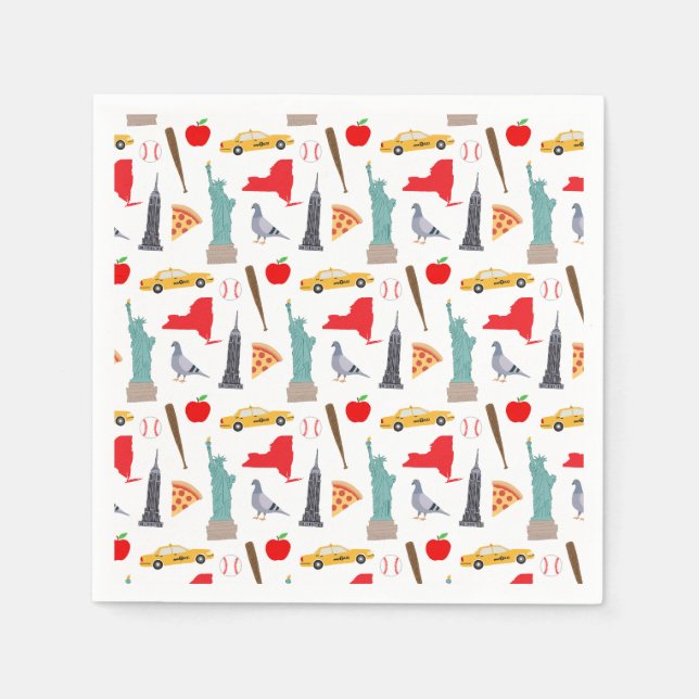 Servilleta De Papel Ciudad de Nueva York (Anverso)