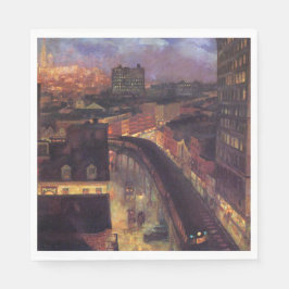 Servilleta De Papel Ciudad de Nueva York de Greenwich Village (NYC)