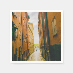 Servilleta De Papel Ciudad histórica, Gamla Stan, Estocolmo, Suecia