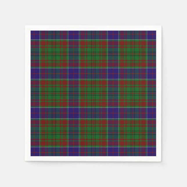 Servilleta De Papel Clan Adams Tartan (Anverso)