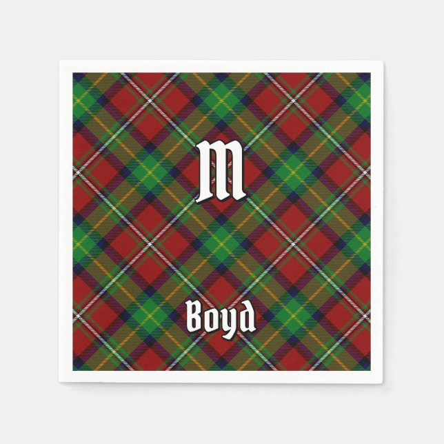 Servilleta De Papel Clan Boyd Tartan (Anverso)