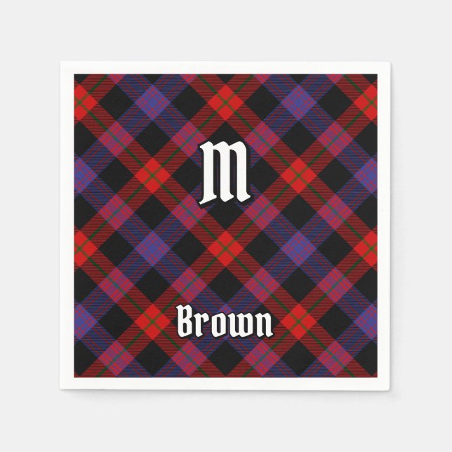Servilleta De Papel Clan Brown Tartan (Anverso)