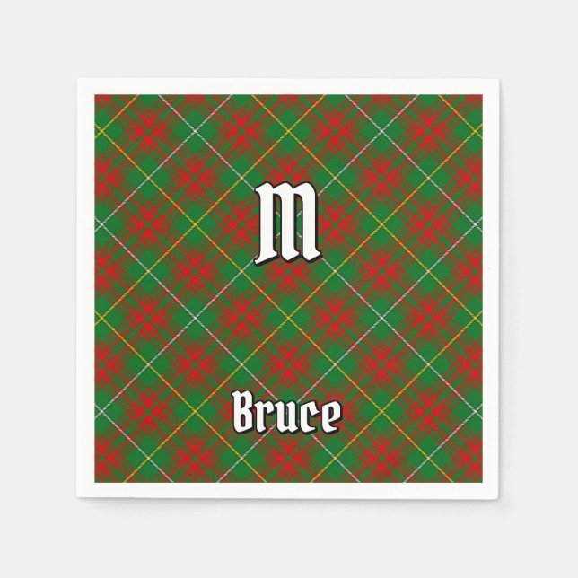 Servilleta De Papel Clan Bruce Hunting Tartan (Anverso)