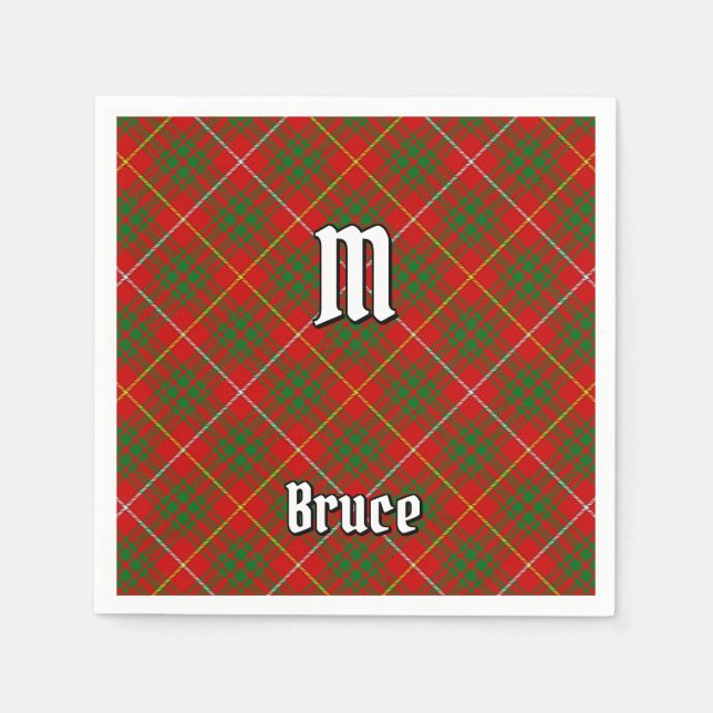 Servilleta De Papel Clan Bruce Tartan (Anverso)