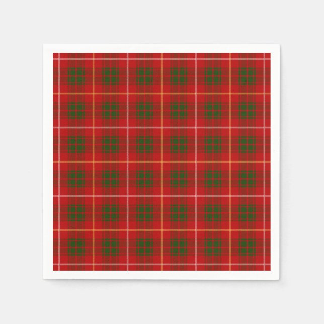 Servilleta De Papel Clan Bruce Tartan (Anverso)