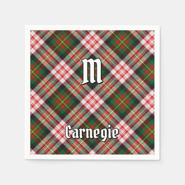 Servilleta De Papel Clan Carnegie Dress Tartan (Anverso)