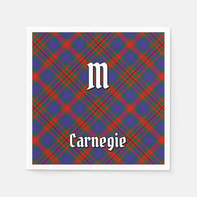 Servilleta De Papel Clan Carnegie Tartan (Anverso)