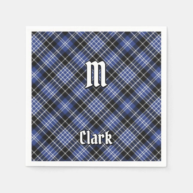 Servilleta De Papel Clan Clark Tartan (Anverso)