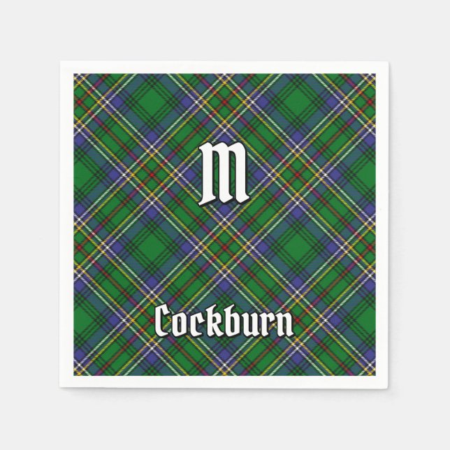 Servilleta De Papel Clan Cockburn Tartan (Anverso)
