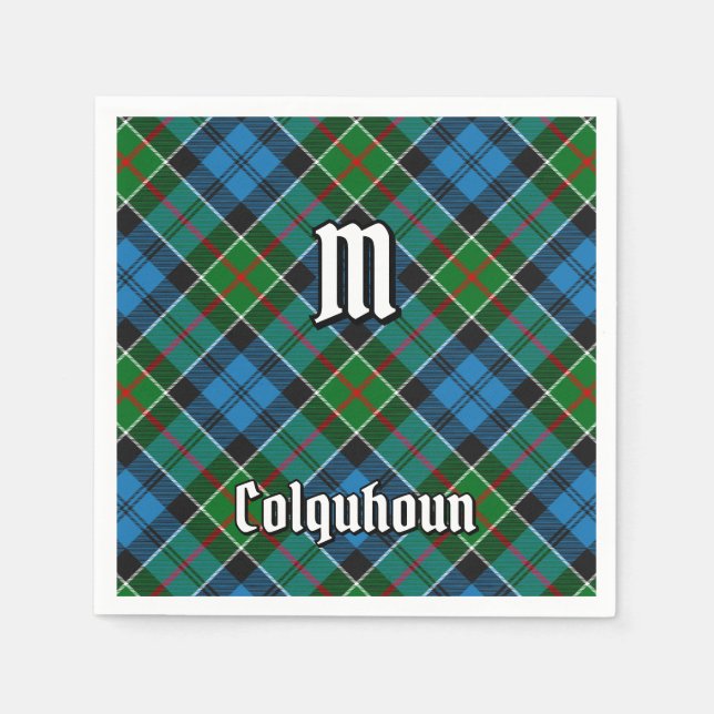 Servilleta De Papel Clan Colquhoun Tartan (Anverso)