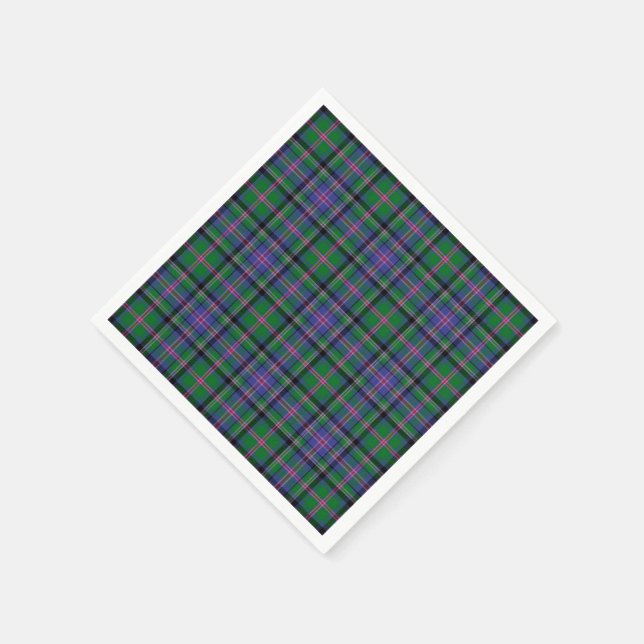 Servilleta De Papel Clan Cooper Tartan Plaid (Borde)