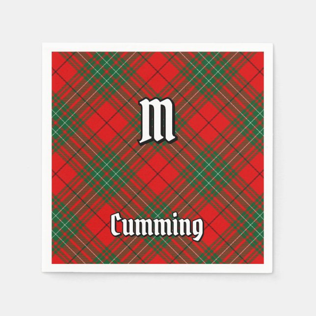 Servilleta De Papel Clan Cumming Tartan (Anverso)