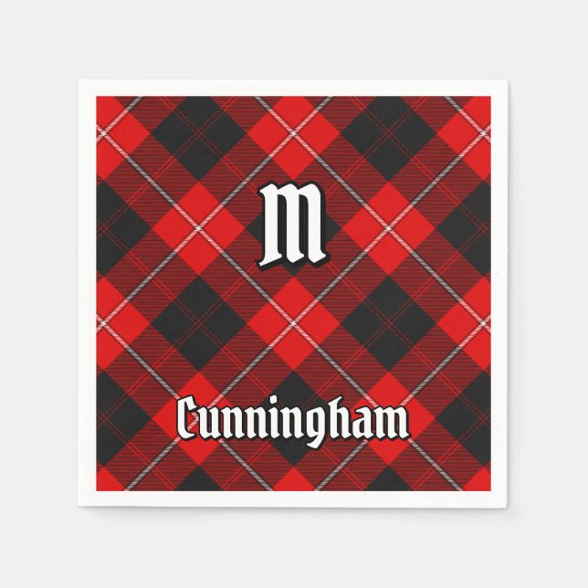 Servilleta De Papel Clan Cunningham Tartan (Anverso)