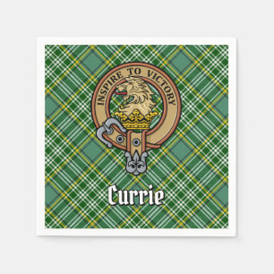 Servilleta De Papel Clan Currie Lion Escudo sobre Tartán