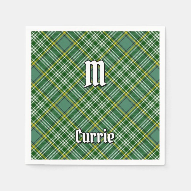 Servilleta De Papel Clan Currie Tartan (Anverso)
