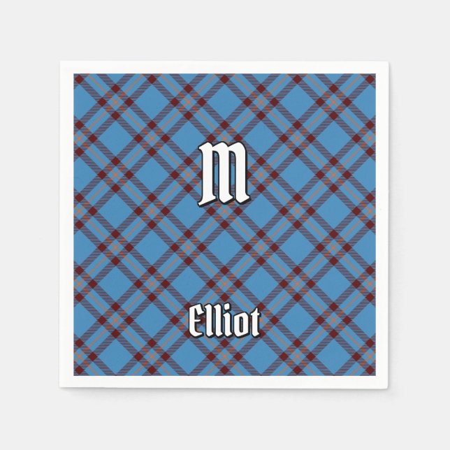 Servilleta De Papel Clan Elliot Ancient Tartan Napkins (Anverso)