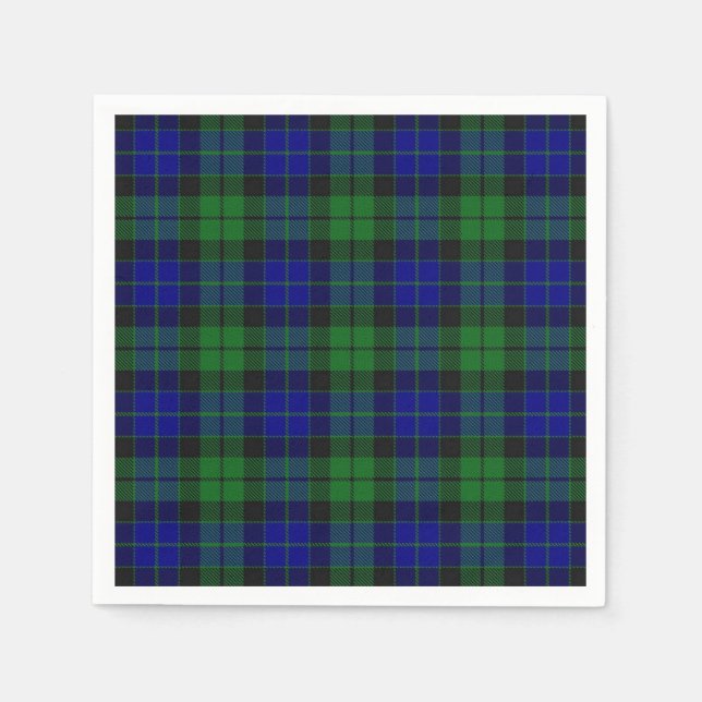 Servilleta De Papel Clan escocés MacKay Tartan Napkin (Anverso)