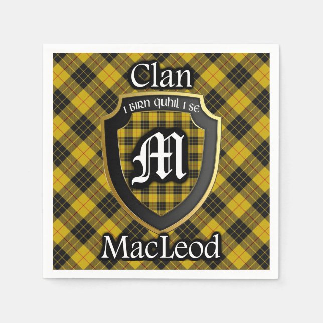 Servilleta De Papel Clan escocés MacLeod Tartan Napkin (Anverso)