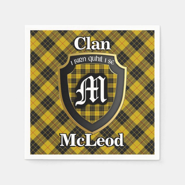 Servilleta De Papel Clan escocés McLeod Tartan Napkin (Anverso)