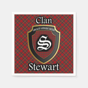 Servilleta De Papel Clan escocés Stewart Tartan Napkin