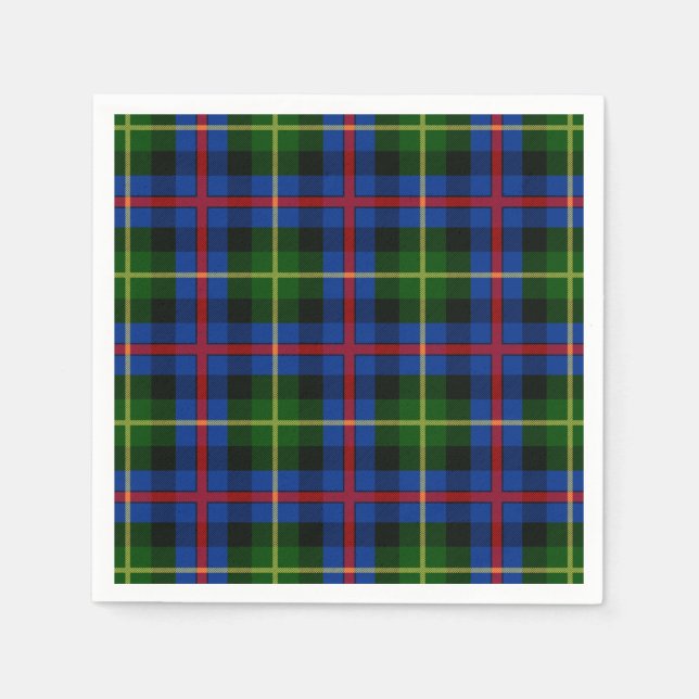Servilleta De Papel Clan Farquharson Tartan (Anverso)