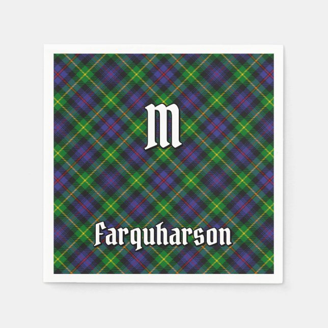 Servilleta De Papel Clan Farquharson Tartan Napkins (Anverso)