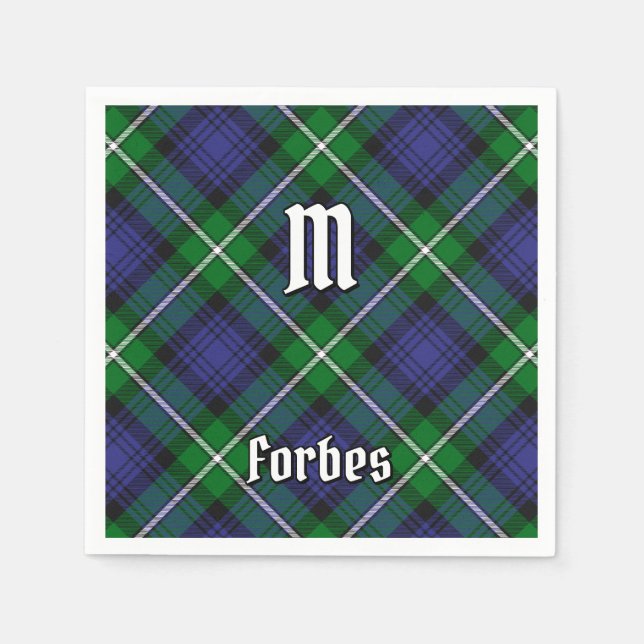 Servilleta De Papel Clan Forbes Tartan (Anverso)