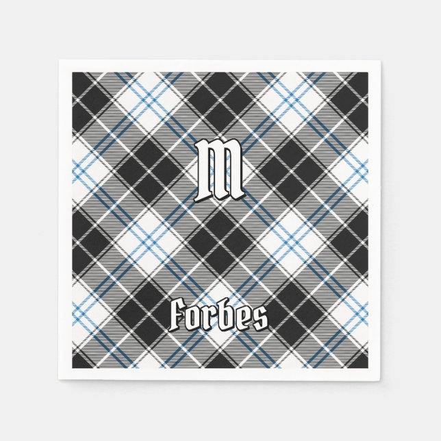 Servilleta De Papel Clan Forbes Vestir Tartán (Anverso)