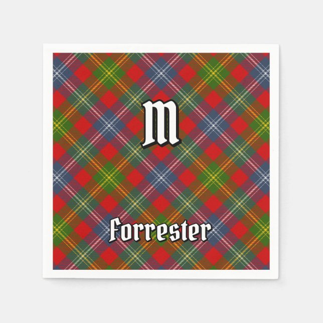 Servilleta De Papel Clan Forrester Tartan (Anverso)