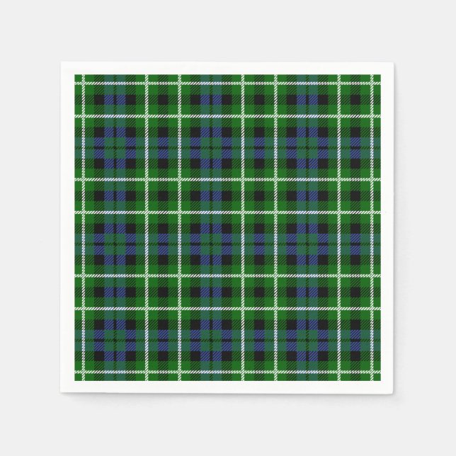 Servilleta De Papel Clan Graham Tartan (Anverso)