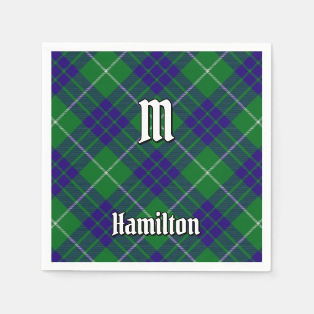 Servilleta De Papel Clan Hamilton Hunting Tartan Napkins (Anverso)