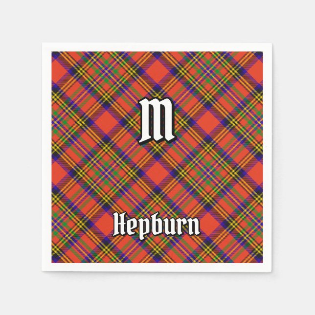 Servilleta De Papel Clan Hepburn Tartan (Anverso)