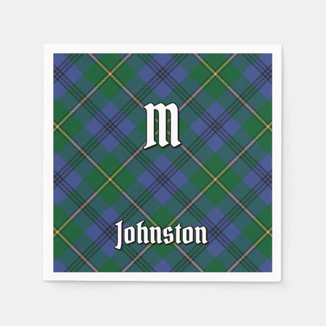 Servilleta De Papel Clan Johnston Tartan Napkins (Anverso)